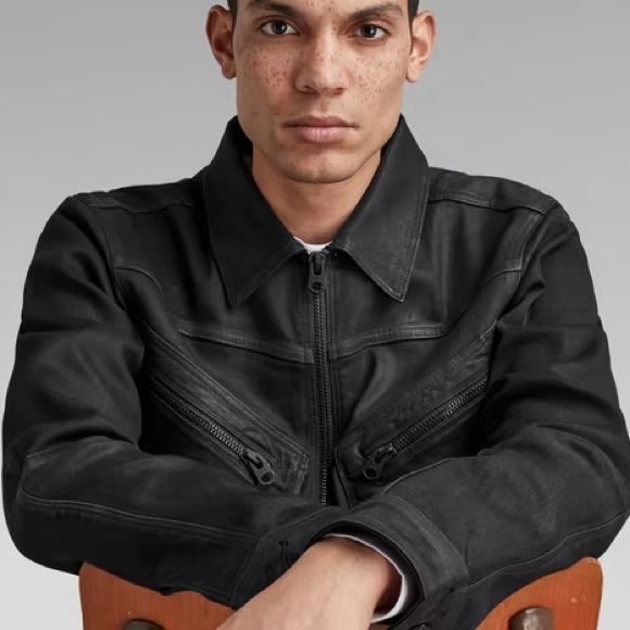 G-Star Raw Air-force Waxed Denim Jacket - Picture 8 of 12